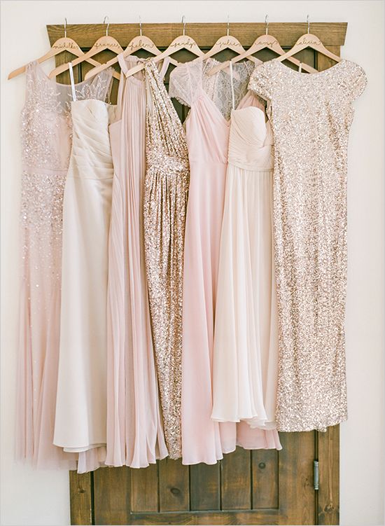 pink and gold bridesmaid dresses #pinkbridesmaid @weddingchicks .