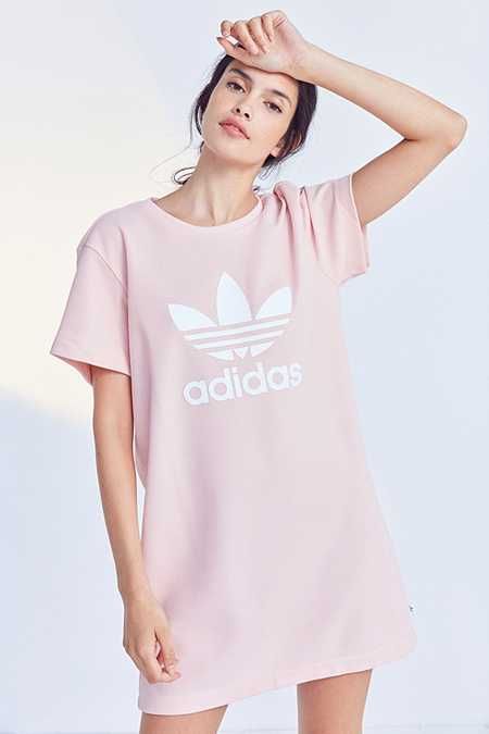 adidas Originals Trefoil Oversized T-Shirt Mini Dress | Mini shirt .