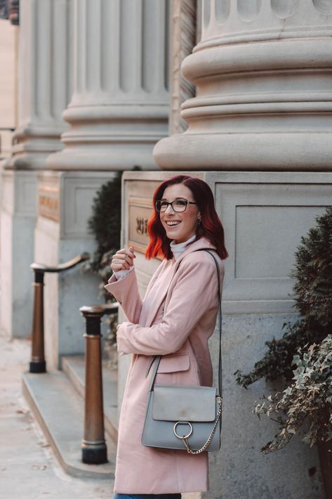 The Easiest Way to Style a Pink Wool Coat | Pink wool coat, Winter .