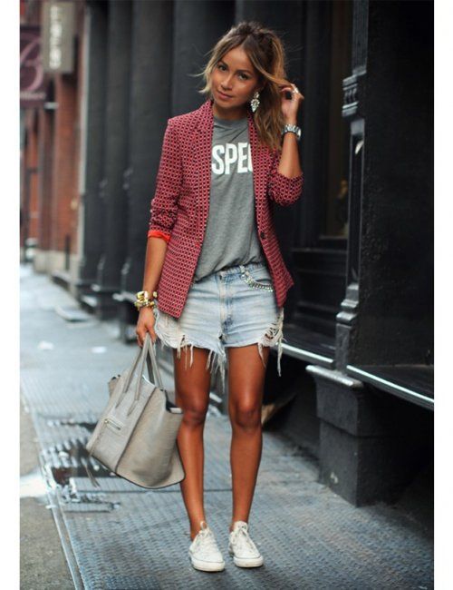 Women's Red & Black Chequered Slim Fit Blazer | Fashion, Street .