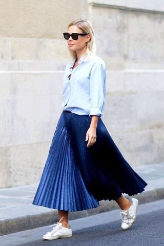 30 Trendy Ways to Style Pleated Skirts This Seas