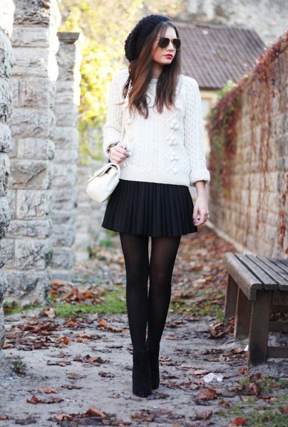 How to Wear Pleated Mini Skirt: 15 Refreshing & Lovely Outfit .