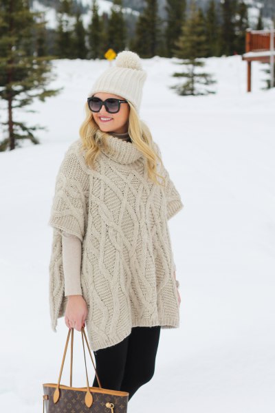How to Style Poncho Sweater with Sleeves: Top 13 Outfit Ideas for .