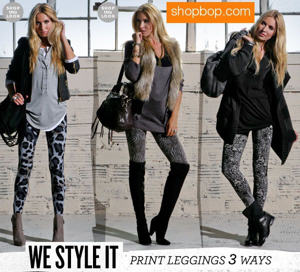 How to Wear Print Leggings. Build your own personal style at www .