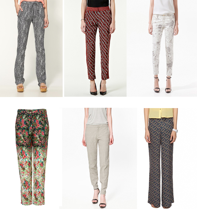 Printed Trousers, Pants and Denim for Wom