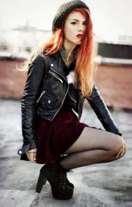 Punk Leather Jacket Outfit Ideas for Women – kadininmodasi.org