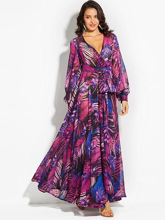 Purple Maxi Dress Deep Outfit Ideas
