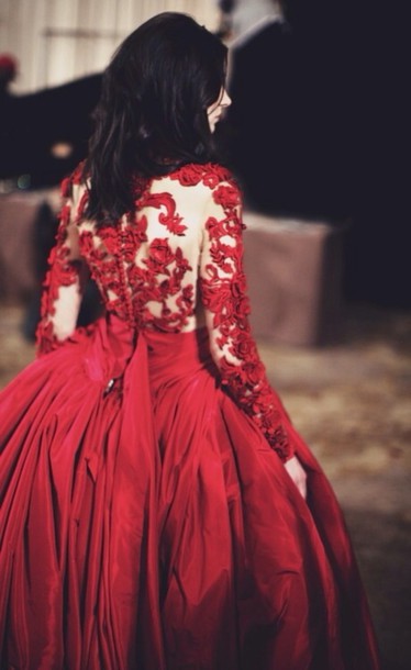 dress, red, lace dress, lace, lace top dress, formal dress .
