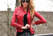 Red Leather Jacket.. CUTE (With images) | Red leather jacket .