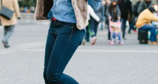 So cute. Fur vest jeans and I love red shoes. (With images) | Red .