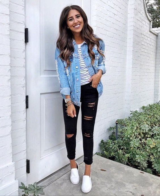 What To Wear With Black Ripped Jeans 2020 - OnlyWardrobe.c