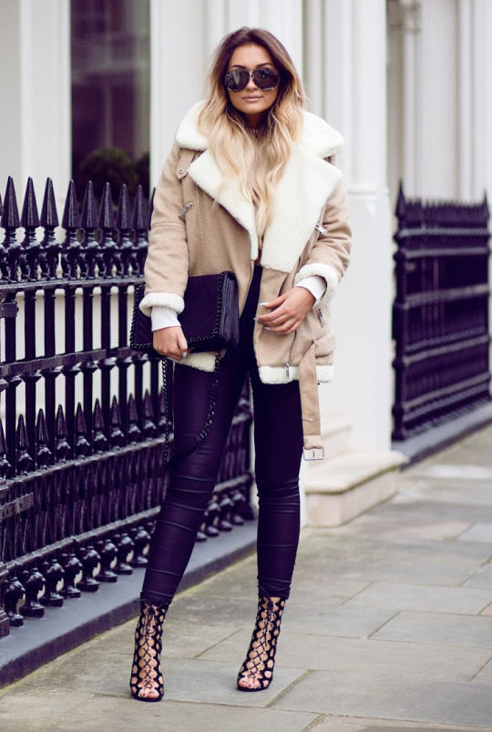 30 Great Outfits That Will Show You How To Wear The Shearling .