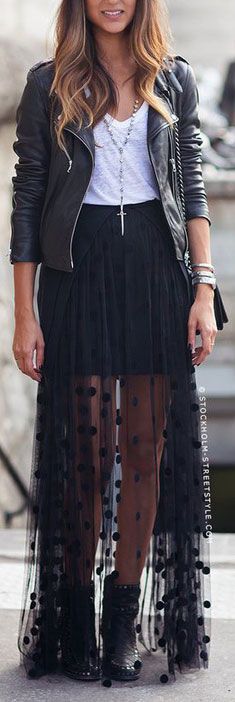 12 Best Black Maxi Skirt Outfit images | Style, Fashion, Cloth