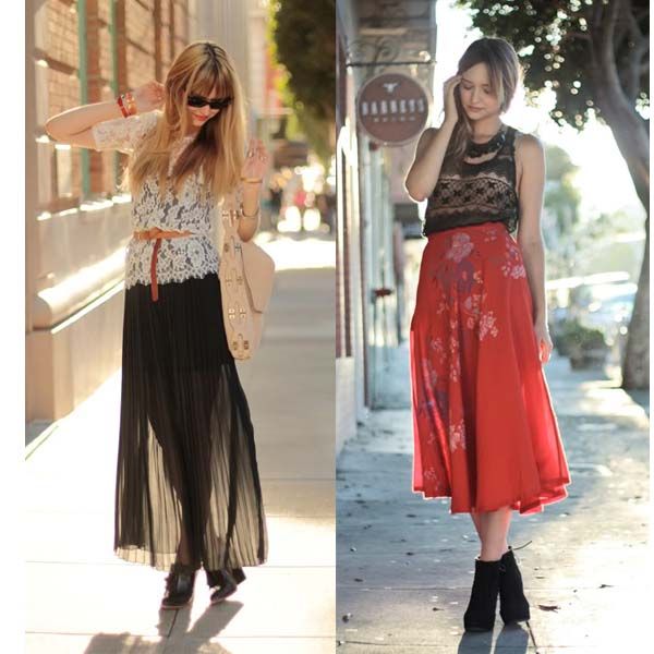 How to Wear a Sheer Maxi Skirt – Spring Outfit Ideas | Long skirt .