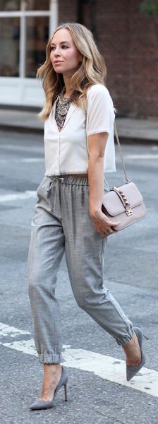 How to Wear Silver Pants: 15 Shiny Outfit Ideas for Women - FMag.c