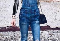 11 cool denim overall spring outfit ideas for college | Outfits .