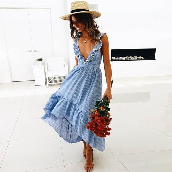 What Shoes Can I Wear With Blue Dresses 2020 - LadyFashioniser.c