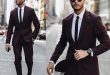 Dark burgundy suit | Jcrew suit, Mens fashion sui