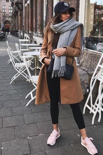 Soft Women's Brused Long Fringed Scarf | Classy winter outfits .