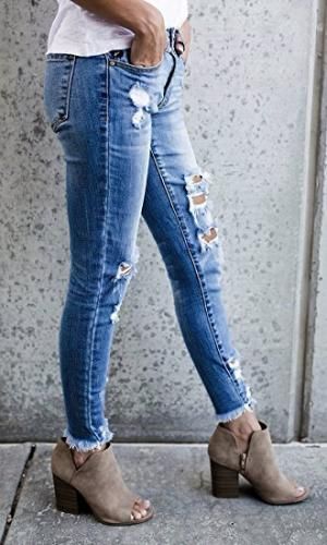 How To Rock Casual Outfits With Heels | Diy clothes jeans .