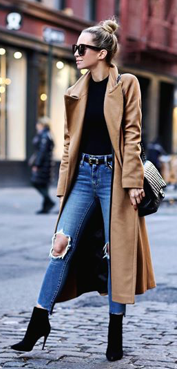 40+ Elegant Outfit Ideas To Wear This Fall: women's brown suede .