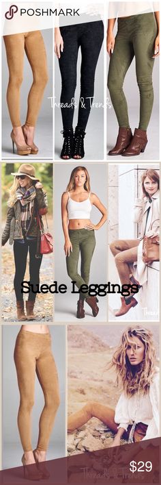 41 Best Suede leggings images | Suede leggings, Leggings, Leggings .