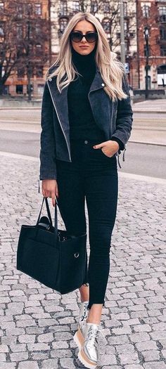 19 Best Suede Biker jacket images | Fall outfits, Style, Faux .