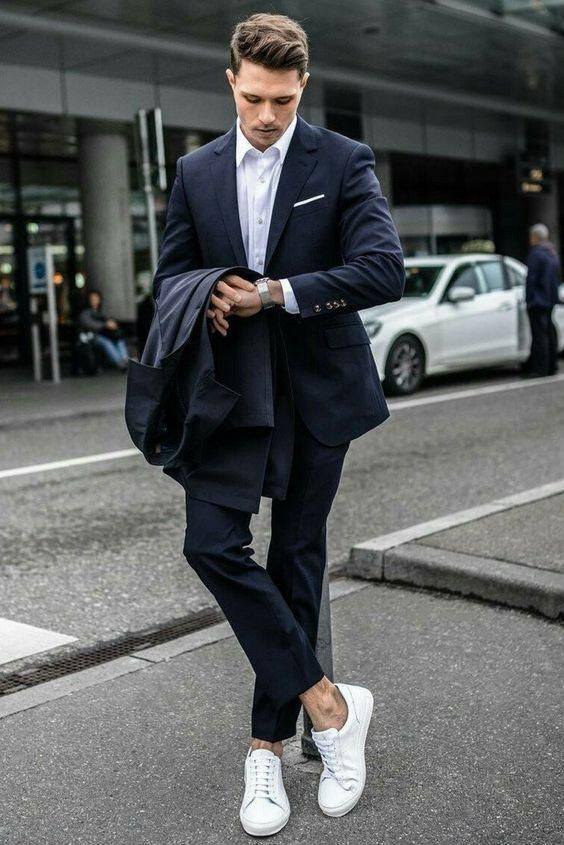 21 Dashing Formal Outfit Ideas For Men | Suits, sneakers, Mens .