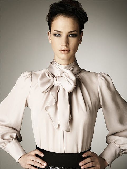 bow blouse / this bow commands obedience … | Bow blouse, Blouse .