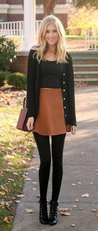 53 Best Ideas skirt winter outfit leggings #skirt | Winter skirt .
