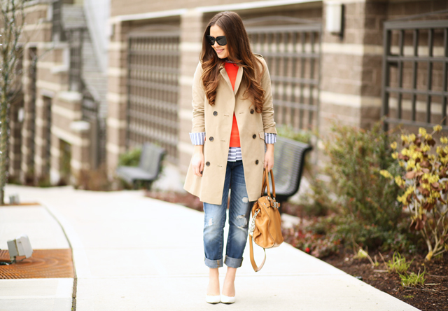 classic trench coat and preppy outfit - dress cori ly