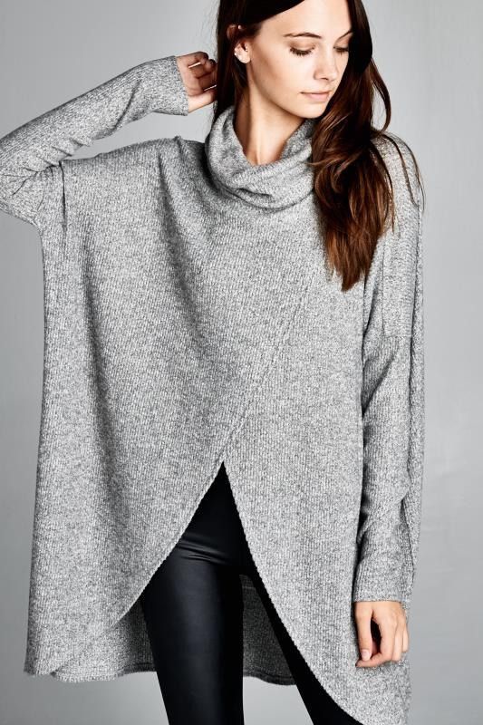 Turtleneck Tunic Outfit Ideas for Women