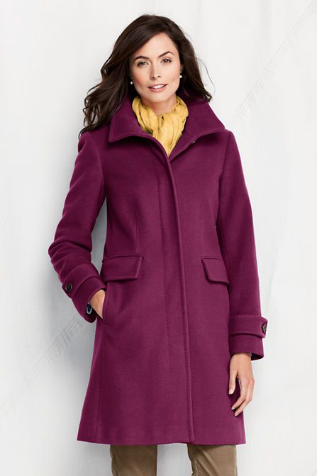 Women's Luxe Wool Walker Coat from Lands' End | Coat, Clothes, Wom