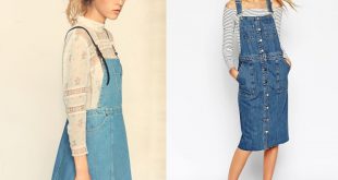 15 Refreshing Ways to Wear a Denim Overall Skirt - FMag.c