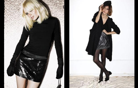 Black Sequin Skirt Style | Lauren Messi