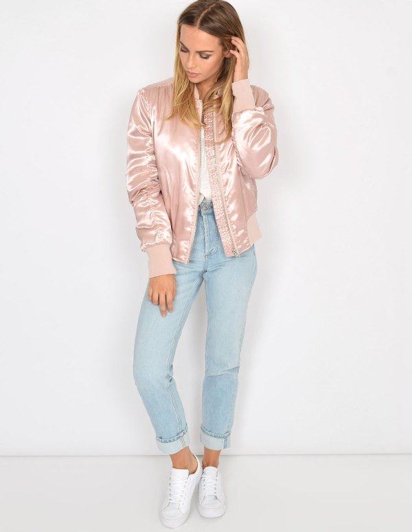 White Bomber Jacket Outfit Ideas for
Ladies