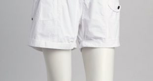 Coupé White Cargo Shorts - Women | Zuli