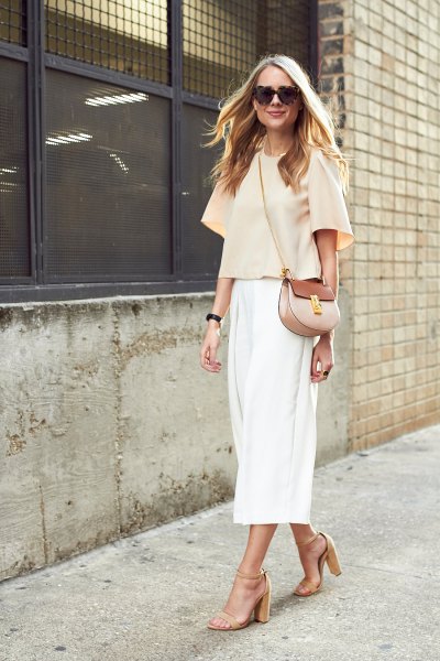 How to Style White Culottes: 15 Refreshing Outfit Ideas for Ladies .