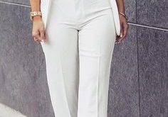 30 Best White Pant Suit images | Fashion, White suits, Sty