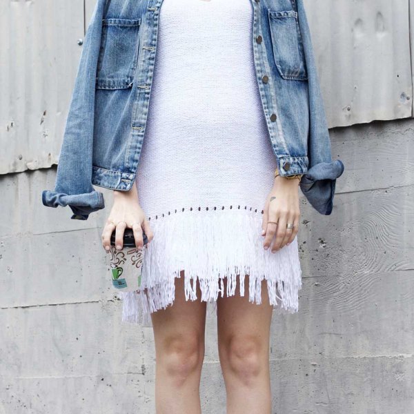 How to Wear White Fringe Dress: 15 Best Outfit Ideas - FMag.c