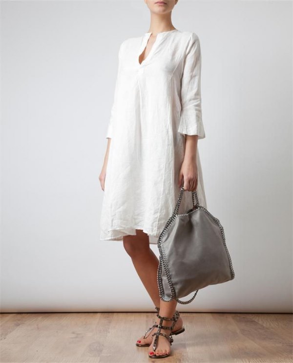 How to Style White Tunic Dress: 13 Refreshing Outfit Ideas - FMag.c