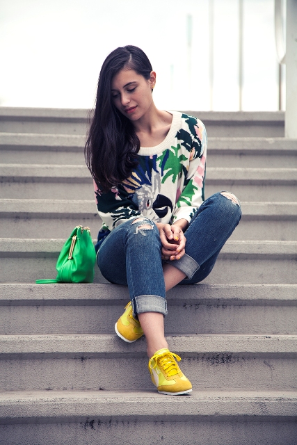 21 Cool Outfit Ideas With Yellow Shoes - Styleohol