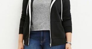 Plus Size Zip-Up Hoodie | Forever 21 PLUS - 2000145647 | Plus size .